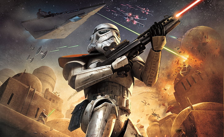 Star Wars digitales Hintergrundbild, Star Wars, Stormtrooper, HD-Hintergrundbild