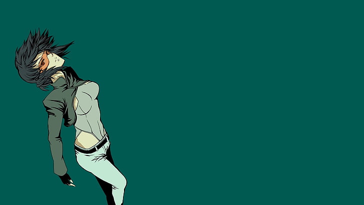 czarna czarnowłosa postać z anime, cyfrowa tapeta Ghost in the Shell, Tapety HD