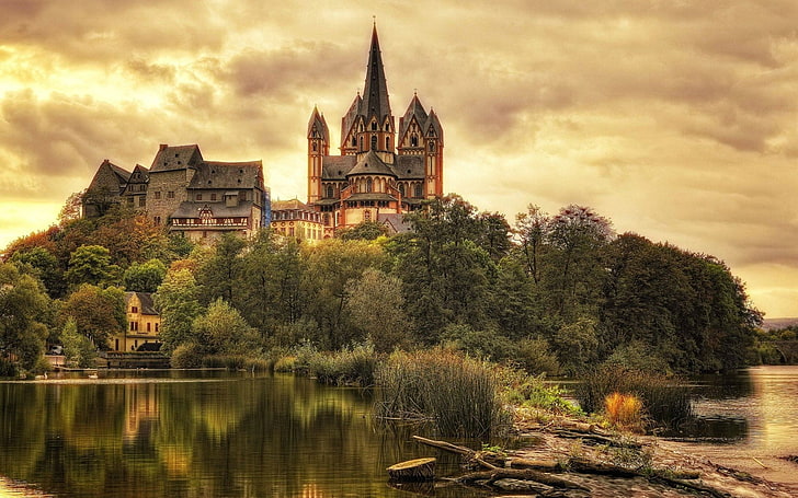 katedral, limburg, Wallpaper HD