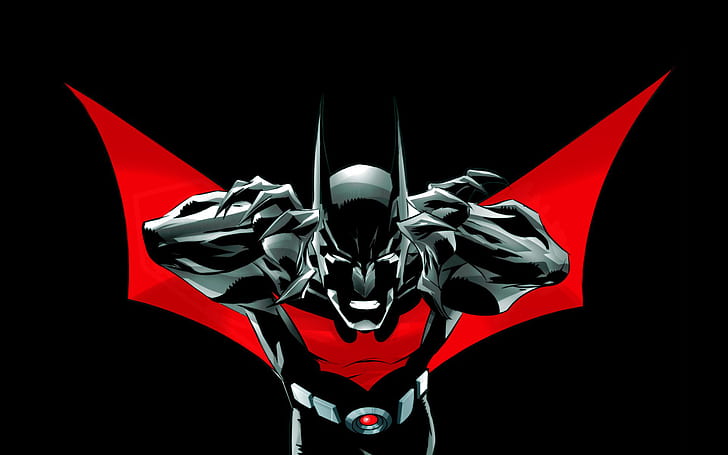 Batman Batman Beyond Black HD, cartoon/comic, black, batman, beyond, HD wallpaper