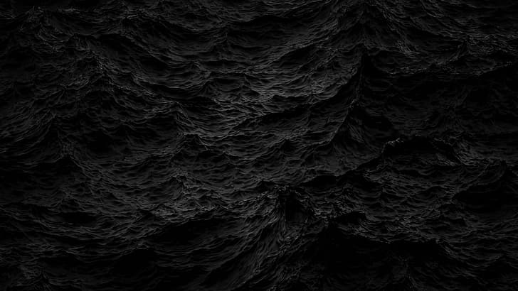 black, Black Desktop, HD wallpaper