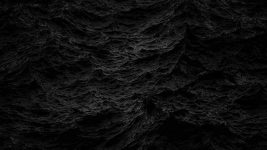 черен, Черен работен плот, HD тапет HD wallpaper