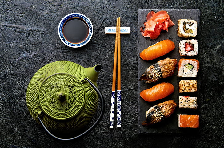 makanan, masih hidup, sushi, Wallpaper HD
