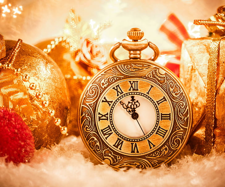 Holidays Christmas Clock, miscellaneous, holidays, christmas, clock, HD wallpaper