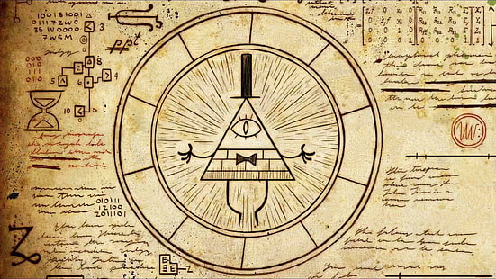 Schwerkraft fällt, Illuminati Zeichen, Cartoons, 1920 x 1080, Disney, Schwerkraft fällt, HD-Hintergrundbild HD wallpaper