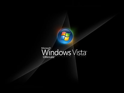 Windows Vista Dark, Microsoft Windows Vista Ultimate dijital duvar kağıdı, Bilgisayarlar, Windows Vista, siyah, bilgisayar, pencereler, manzara, HD masaüstü duvar kağıdı HD wallpaper