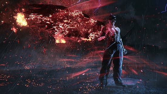 Tekken 8, 4K, BANDAI NAMCO Entertainment, Jin Kazama, videogiochi, Sfondo HD HD wallpaper