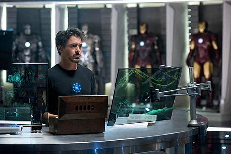 마블 아이언 맨 Tony Stark, Iron Man, Iron Man 2, Robert Downey Jr., Tony Stark, HD 배경 화면 HD wallpaper