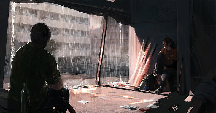 wallpaper video game, The Last of Us, konsep seni, video game, Wallpaper HD