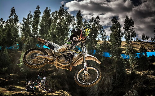 motocross, sport, motorcycle, vehicle, HD wallpaper HD wallpaper