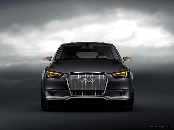 Audi A1 Sportback Concept 2, black audi sports car concept, concept, audi, sportback, cars, HD wallpaper
