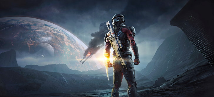 computer game wallpaper, BioWare, Game, Electronic Arts, Mass Effect: Andromeda, HD wallpaper