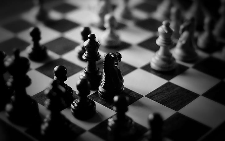 Schach, einfarbig, HD-Hintergrundbild