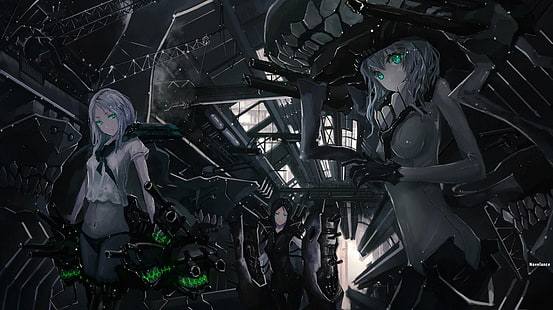Anime Girls, Kantai Collection, Schlachtschiff der Ru-Klasse, Schlachtschiff der Ta-Klasse, Flugzeugträger der Wo-Klasse, HD-Hintergrundbild HD wallpaper
