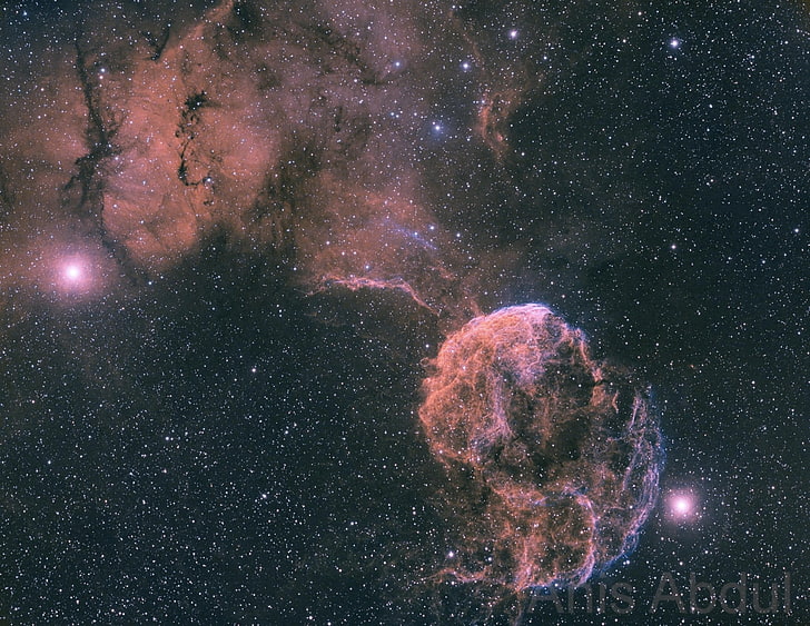 ilustrasi nebula gas, alam semesta, luar angkasa, planet, Wallpaper HD