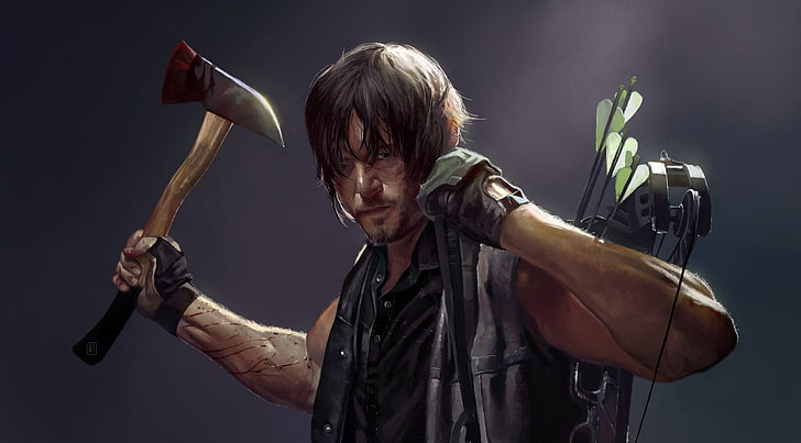 The Walking Dead Daryl Dixon, TV Show, The Walking Dead, Daryl Dixon, HD wallpaper