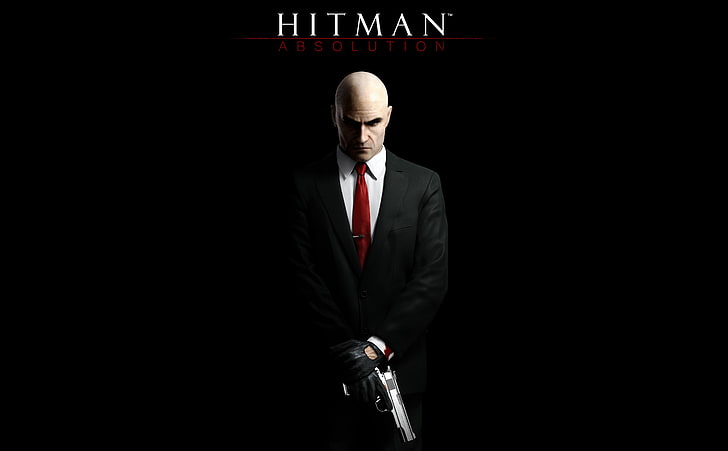 Hitman Absolution - Agent 47 (Video Game), Hitman wallpaper, Games, Hitman, Black, video game, Absolution, agent 47, HD wallpaper