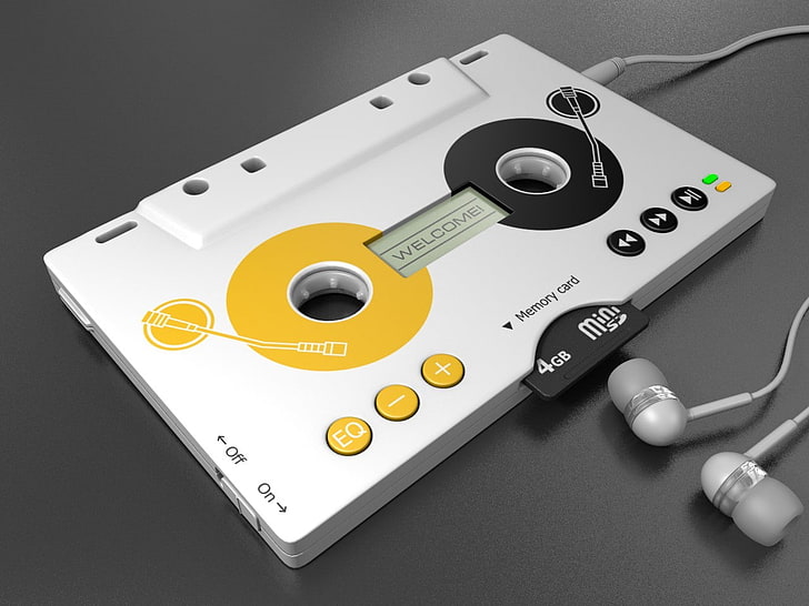 музыкальный кассетный блендер mp3 3d render 3d 1280x960 Развлечения Музыка HD Art, Музыка, кассета, HD обои