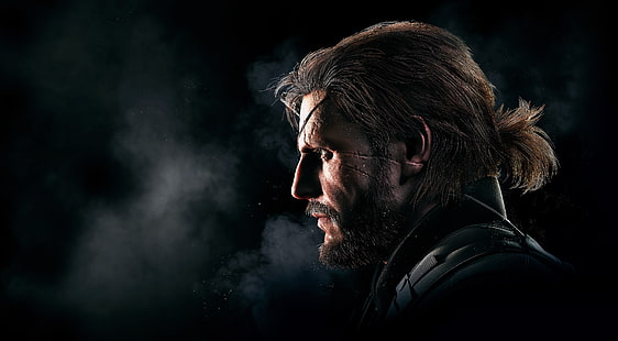 игровой плакат, Metal Gear Solid V, Призрачная Боль, Большой Босс, Ядовитая Змея, HD обои HD wallpaper