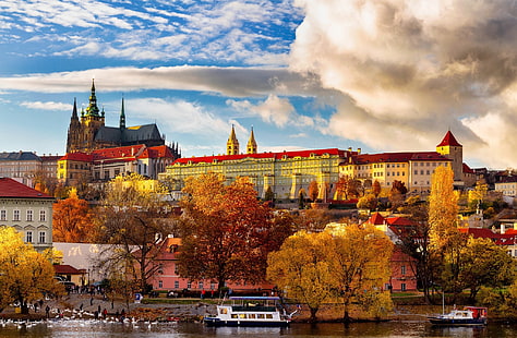 sonbahar, Prag, Çek Cumhuriyeti, HD masaüstü duvar kağıdı HD wallpaper