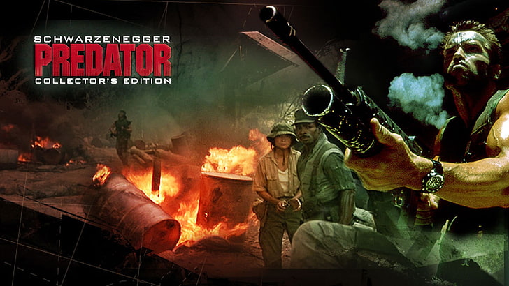Predatore (film), film, Arnold Schwarzenegger, Sfondo HD