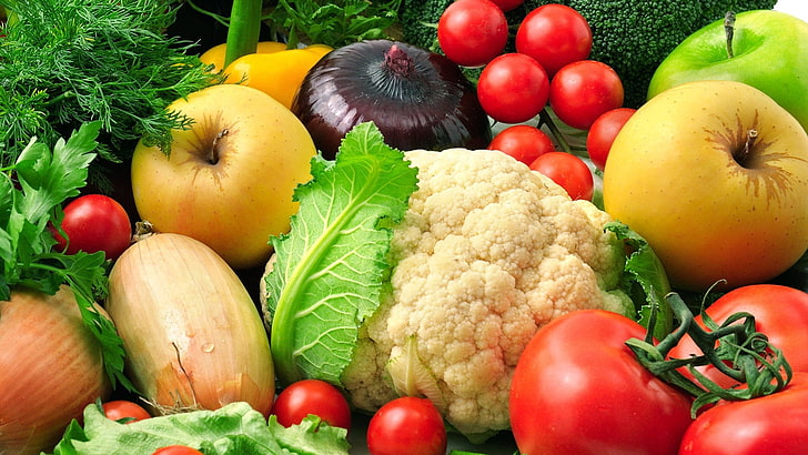 diyet, domates, gıda, taze, sebze, sebze, sağlıklı, meyve, vejeteryan, beslenme, biber, salatalık, salata, elma, vitamin, üretmek, meyve, ham, portakal, marul, bileşen, soğan, organik, yemek, limon,muz, tazelik, sağlık, tatlı, sulu, olgun, yemek, lezzetli, sarı, havuç, üzüm, domates, tarım, üzüm, aperatif, HD masaüstü duvar kağıdı