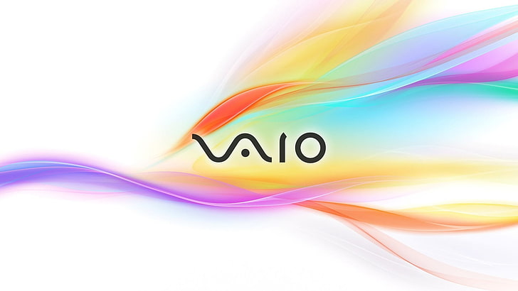 Лого на Sony VAIO, бяло, черно, Sony, слушалки, vaio, преносим компютър, Xperia, смартфон, писалка, HD тапет