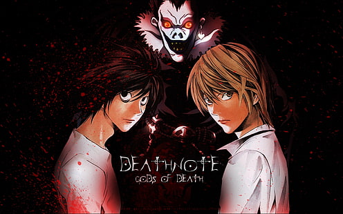 смъртна бележка ryuk yagami light l 1280x800 Anime Death Note HD Art, death note, Ryuk, HD тапет HD wallpaper