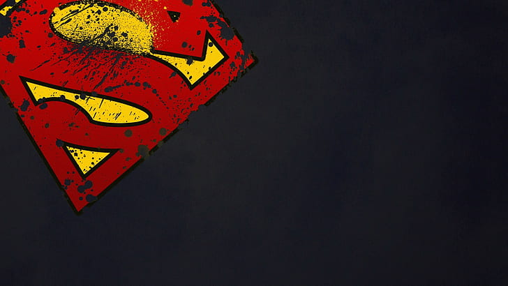 Супермен, логотип, цифровое искусство, 1920x1080, 4K фото, HD обои