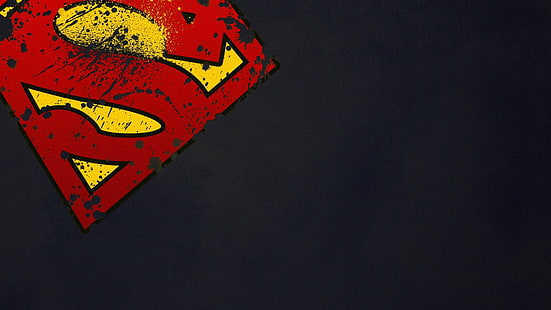 Супермен, логотип, цифровое искусство, 1920x1080, 4K фото, HD обои HD wallpaper
