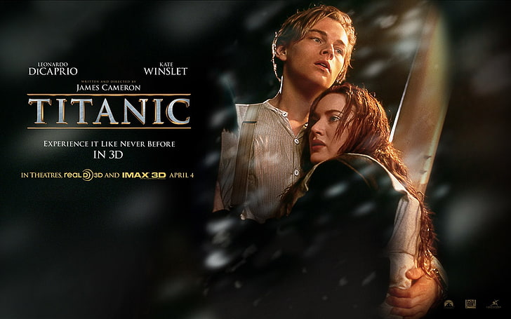 Film, Titanik, Kate Winslet, Leonardo Dicaprio, HD masaüstü duvar kağıdı