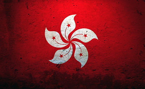 Bandiera di Hong Kong Cina, Bandiera di Hong Kong, Artistico, Grunge, Cina, Kong, Bandiera, Hong, Sfondo HD HD wallpaper