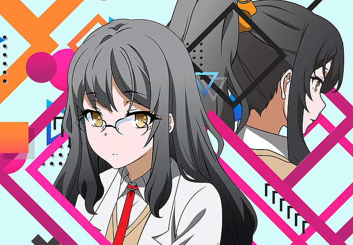 Anime, Seishun Buta Yarou wa Bunny Girl Senpai no Yume wo Minai, Rio Futaba, Fondo de pantalla HD