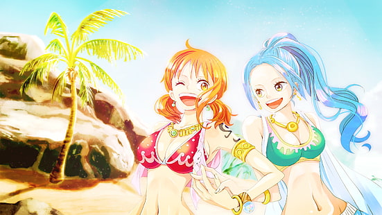One Piece, Nami, Nefertari Vivi, anime, Fond d'écran HD HD wallpaper