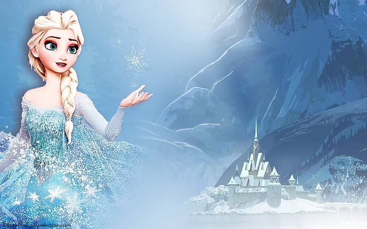 Disney Frozen Elsa, Film, Beku, Arendelle, Elsa (Beku), Beku (Film), Salju, Wallpaper HD