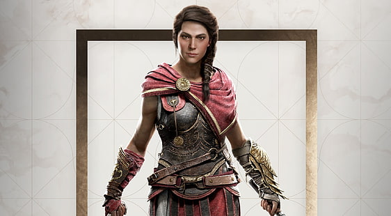 Kassandra in Assassins Creed Odyssey, Games, Assassin's Creed, Odyssey, videogame, AssassinsCreed, 2018, kassandra, HD wallpaper HD wallpaper