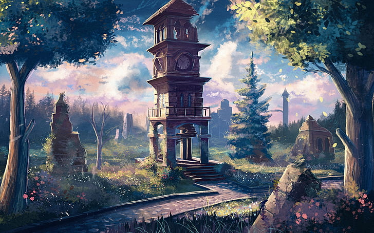 Sylar, karya seni, menara jam, Wallpaper HD