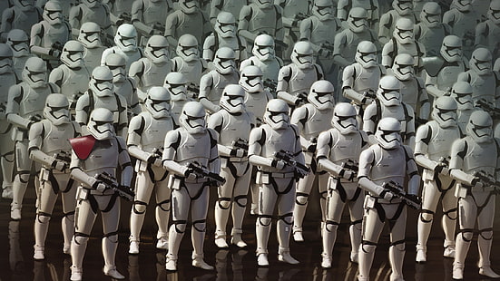 Fondo de pantalla de Star Wars Stormtroopers, Star Wars, Star Wars: The Force Awakens, stormtrooper, películas, Fondo de pantalla HD HD wallpaper