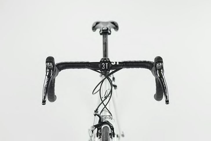 vélo de route noir et blanc, vélo, fibre de carbone, Fond d'écran HD