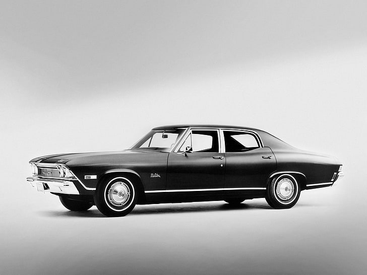 136 69, 1968, chevelle, chevrolet, classic, malibu, sedan, HD wallpaper