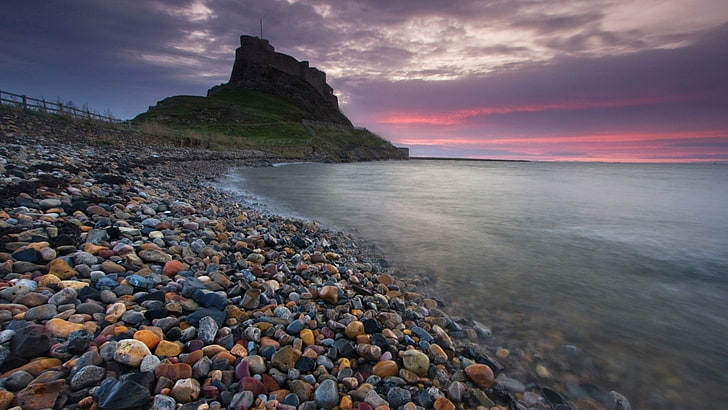 surtido de guijarros, mar, playa, rocas, piedras, Fondo de pantalla HD