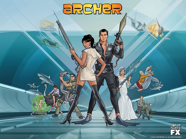 skärmdump av videospel, Archer (TV-show), HD tapet