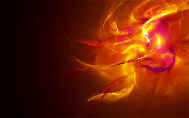fire, flame, explosion, line, shadow, HD wallpaper