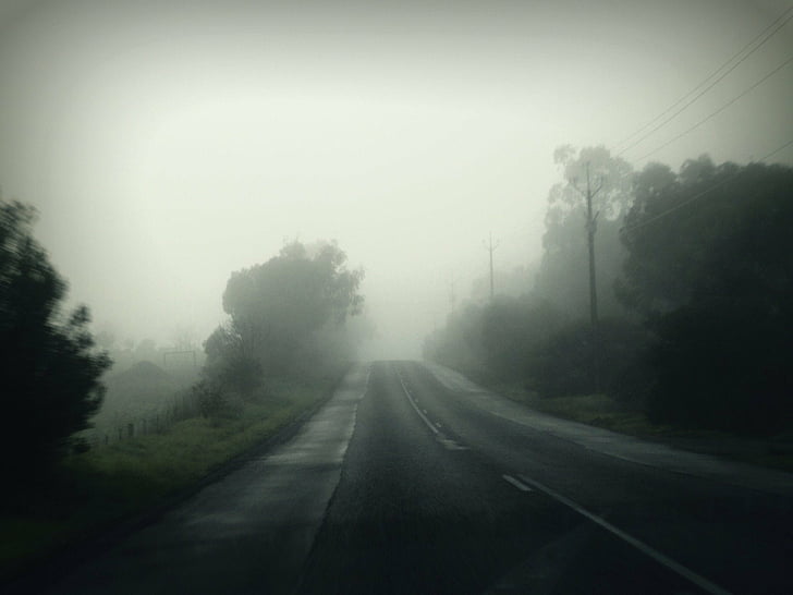 sis, tepe, manzaralar, yollar, sessiz, HD masaüstü duvar kağıdı