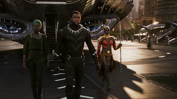 Marvel Cinematic Universe, Black Panther, movies, science fiction, HD wallpaper