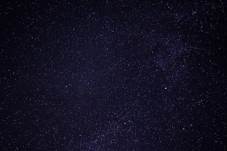 ilustrasi bintang, alam, malam, paparan panjang, langit, ruang, Wallpaper HD
