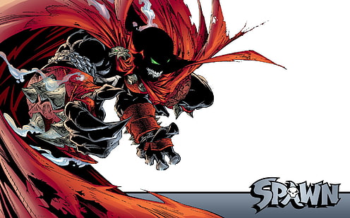 Spawn HD, spawn czerwono-czarną ilustrację potwora, komiks / komiks, spawn, Tapety HD HD wallpaper