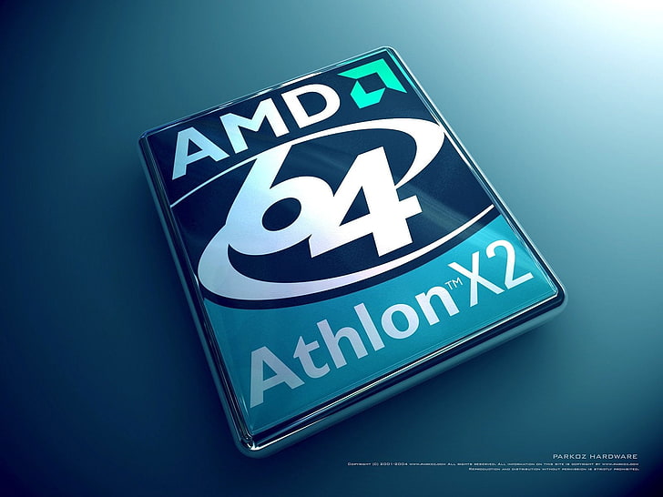 tarjeta azul AMD Athlon X2 de 64 GB, Tecnología, AMD, Fondo de pantalla HD
