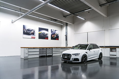 2017, ABT, Audi, RS3, Sportback, HD обои HD wallpaper