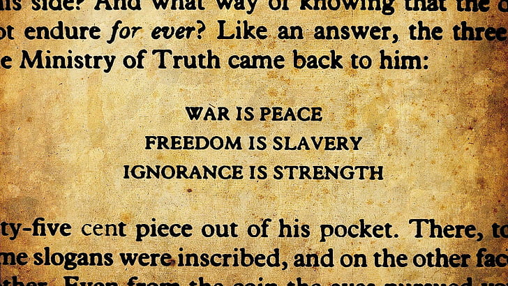 quote george orwell 1984, HD wallpaper